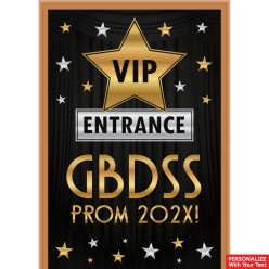 Hollywood VIP PERSONALIZED Giant Vinyl Keepsake Door Sign