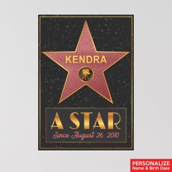 Hollywood A Star Personalized 12