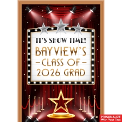 Hollywood Grad PERSONALIZED Giant Vinyl Keepsake Door Sign