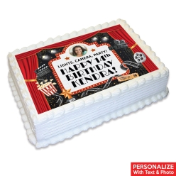 Hollywood Photo Personalized Edible Icing