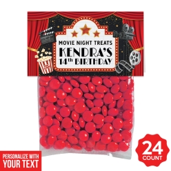 Hollywood Personalized Treat Bags & Tags - 24pk