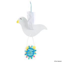 Jesus Is the Light VBS Holy Spirit Dove Foam Craft Kit-12Pk