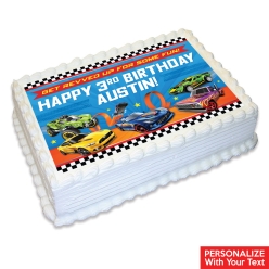 Hot Wheels Personalized Edible Icing