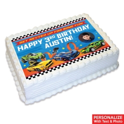 Hot Wheels Photo Personalized Edible Icing