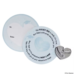 Graduation Pocket Hug Charms with Handout Card for 10
