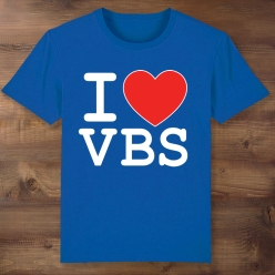I Love VBS Blue T-Shirt