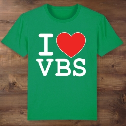 I Love VBS Green T-Shirt