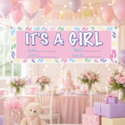 It's A Girl Sign Banner