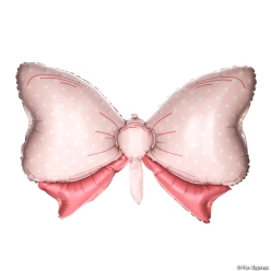 Pink Bow-Shaped Inflatable Mylar Balloon Set-3Pk