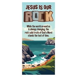 Rocky Beach VBS Jesus Is Our Rock Door Banner