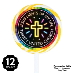 Jesus is the Light VBS PERSONALIZED Lollipops - 12 Pk