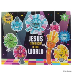 Jesus Is the Light VBS Paper Sticker Scenes-24Pk