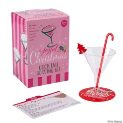 A Time for Joy Christmas Cocktail Serving Kit for 6 Guests