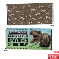 Jurassic World Personalized Candy Bar Labels - 6pk