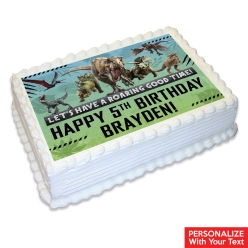 Jurassic Personalized Edible Icing
