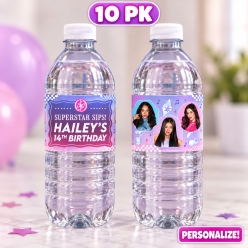 Katseye PERSONALIZED VINYL Bottle Labels - 10 PK