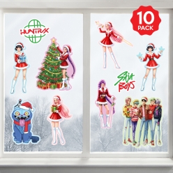 KPop Demon Hunters Christmas Vinyl Window/Wall Decals