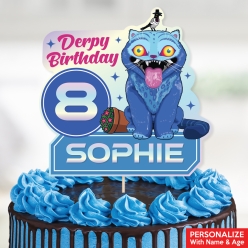 K-Pop Derpy PERSONALIZED Name & Age Cake Topper