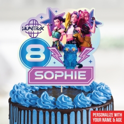 K-Pop Demon Hunters PERSONALIZED Name & Age Cake Topper