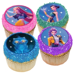K-Pop Demon Hunters Huntrix Cupcake Icing Toppers 12pk