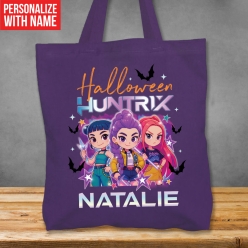 Halloween Huntrix XL Custom Trick or Treat Purple Bag