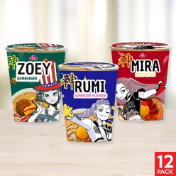 Kpop Demon Hunters Noodle Bowl Wraps - 12PK