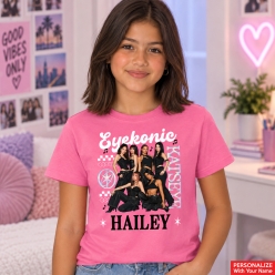 Katseye Personalized Name Pink Shirt