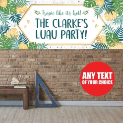 Key West Palm PERSONALIZED Giant Vinyl Keepsake Banner