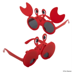 Crab Shaped Kids Plastic Sunglasses - 12Pk