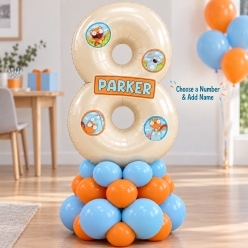 *Kiff Giant Air Fill PERSONALIZED Balloon Column