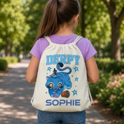 K-Pop Derpy Personalized Drawstring Backpack