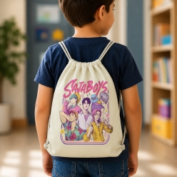 K-Pop SajaBoys Drawstring Backpack