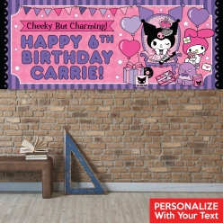 Kuromi PERSONALIZED Giant Vinyl Keepsake Banner