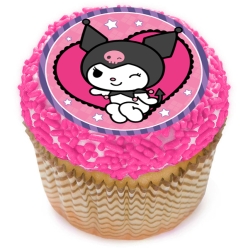 Kuromi Cupcake Icing Toppers 12pk
