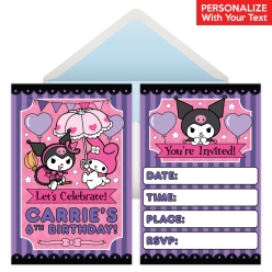 Kuromi PERSONALIZED Invitations - 8 Pk