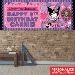 Kuromi PERSONALIZED PHOTO Giant Vinyl Banner