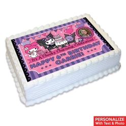 Kuromi Photo Personalized Edible Icing