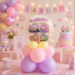 Labubu Airfill Mini Balloon Column Kit