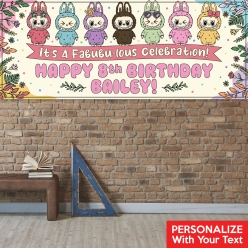 Labubu PERSONALIZED Giant Vinyl Keepsake Banner