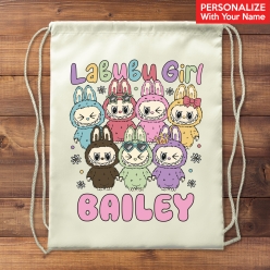 60% OFF: Labubu Personalized Drawstring Backpack