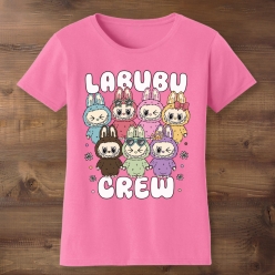 55% OFF: Labubu Crew Pink Shirt