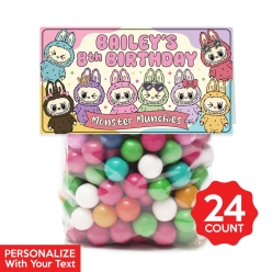 30% OFF: Labubu Personalizable Treat Bags & Tags - 24pk