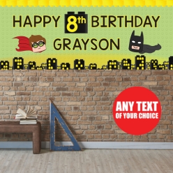 Lego Batman PERSONALIZED Giant Vinyl Keepsake Banner