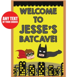 Lego Batman PERSONALIZED Giant Vinyl Keepsake Door Sign