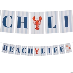 Coastal Party Beach Life 7 Foot Garland