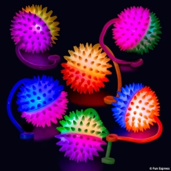 Light-Up Two-Tone Stretchy YoYos-8Pk