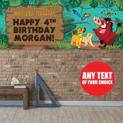 Lion King PERSONALIZED Giant Vinyl Keepsake Banner