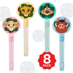 *Lion King Bubble Bottles w/Wands - 8 PACK