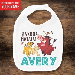 50% OFF: Lion King PERSONALIZED Bib