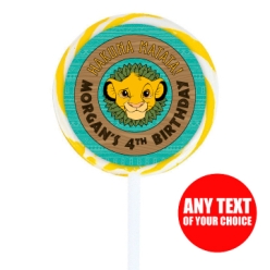 Lion King PERSONALIZED Lollipops - 12 Pack
